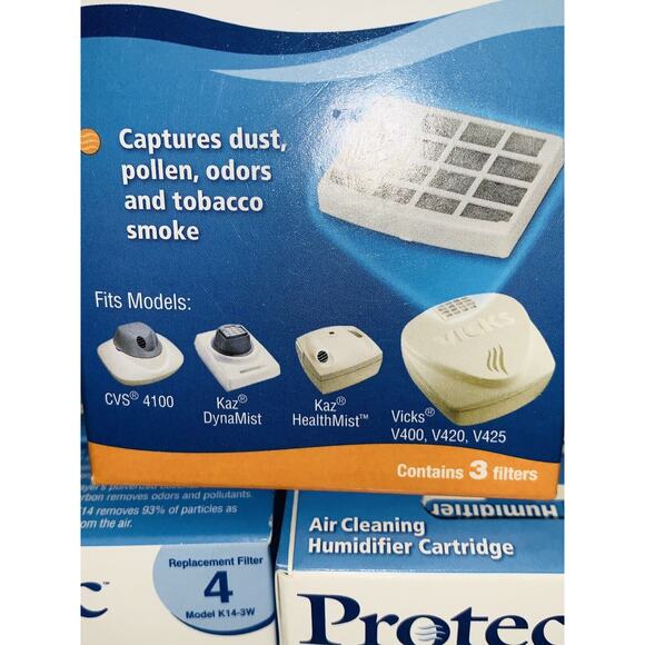 Lot of 3 PROTEC DynaFilter Air Cleaning Humidifier Cartridge K14-3W @ 3 Filters - Picture 3 of 8